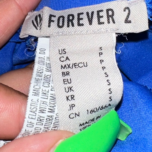 Women's Royal Blue Leggings - High-Waisted - US Small - Forever 21 - Picture 10 of 11